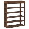 Elegant Brown Oak Shoe Rack - 80x30x98 cm | Hipomarket