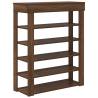 Elegant Brown Oak Shoe Rack - 80x30x98 cm | Hipomarket