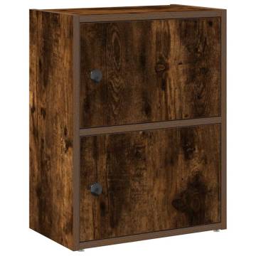 Bookcase Smoked Oak 40x24x52 cm | Stylish Storage Solution