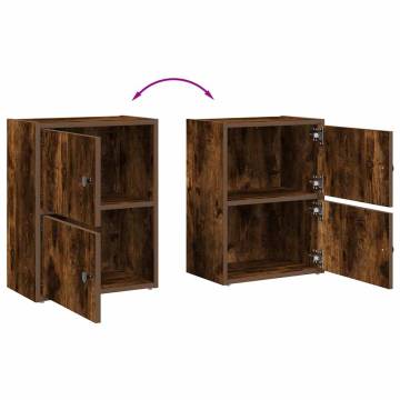 Bookcase Smoked Oak 40x24x52 cm | Stylish Storage Solution