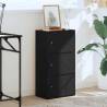 Black Oak Bookcase 40x24x77 cm | Stylish Storage Solution