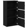 Black Oak Bookcase 40x24x77 cm | Stylish Storage Solution