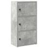 Stylish Concrete Grey Bookcase – 40x24x77 cm | HipoMarket