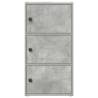 Stylish Concrete Grey Bookcase – 40x24x77 cm | HipoMarket