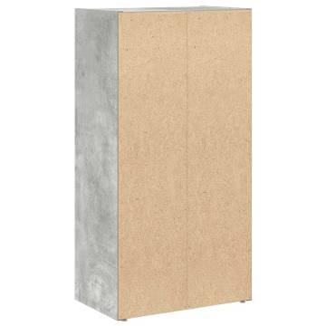 Stylish Concrete Grey Bookcase – 40x24x77 cm | HipoMarket