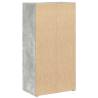 Stylish Concrete Grey Bookcase – 40x24x77 cm | HipoMarket