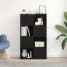 Stylish Black Oak Bookcase - 60x24x101.5 cm | HipoMarket