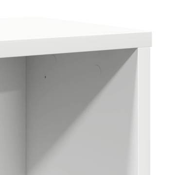 Stylish White Bookcase 60x24x85 cm | Durable Engineered Wood