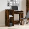 Desk with Shelves Smoked Oak - Versatile & Durable | HipoMarket