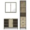 3 Piece Bathroom Furniture Set - Sonoma Oak Finish