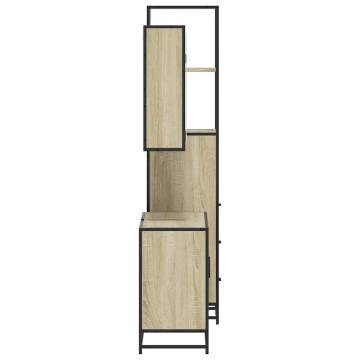 3 Piece Bathroom Furniture Set - Sonoma Oak Finish