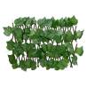 Expandable Artificial Grape Leaf Trellis - Green 180x20 cm