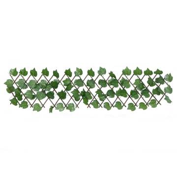 Expandable Artificial Grape Leaf Trellis - Green 180x20 cm