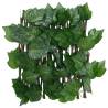 Expandable Artificial Grape Leaf Trellis - Green 180x20 cm