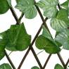 Expandable Artificial Grape Leaf Trellis - Green 180x20 cm