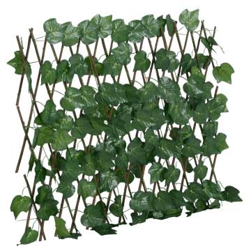 Artificial Grape Leaf Trellis | Expandable Green 190x60 cm