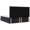 Ottoman Bed with Mattresses - Black Velvet 160x200cm | HipoMarket