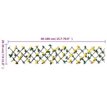 Artificial Ivy Trellis Expandable Yellow - 180x20 cm