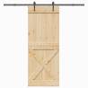  Sliding Door with Hardware Set 90x210 cm Solid Wood Pine Size 90 x 210 cm (213.5 cm) Quantity in Package 1 Model cross design 