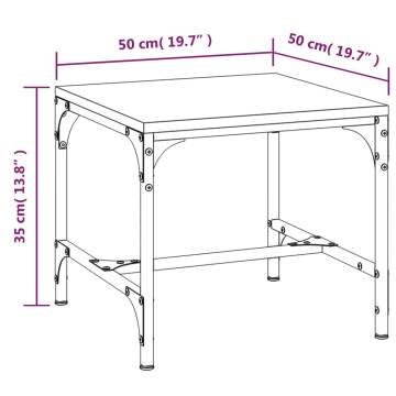 Coffee Table Brown Oak - Stylish Engineered Wood Design