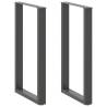  Coffee Table Legs U-Shaped 2 pcs Anthracite 60x(100-101) cm Steel Colour anthracite Size 60 x (100-101) cm Quantity in Package 2 Number of 1 