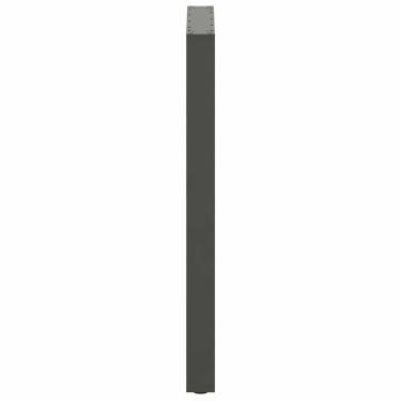 U-Shaped Coffee Table Legs 60x(100-101) cm - Anthracite Steel