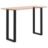 U-Shaped Coffee Table Legs - Black Steel 50x(110-111) cm