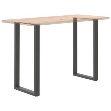 U-Shaped Coffee Table Legs - Anthracite Steel 60x(110-111)cm