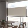 Patio Retractable Side Awning 100 x 300 cm Cream Colour cream Size 100 x 300 cm Quantity in Package 1 