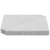 Grey Granite Umbrella Weight Plates - 14 kg (2 pcs)