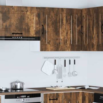 Kalmar Smoked Oak Kitchen Wall Cabinet - Space Saving Design