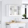 Kalmar High Gloss White Kitchen Wall Cabinet with Glass Door