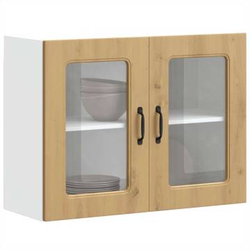 Kitchen Wall Cabinet with Glass Door - Kalmar Artisan Oak