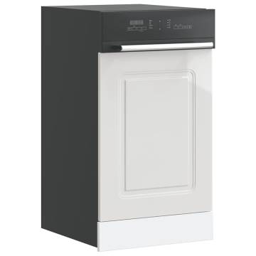 Kalmar High Gloss White Dishwasher Panel - 45x1.5x67 cm