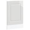 Kalmar High Gloss White Dishwasher Panel - 45x1.5x67 cm