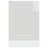 Kalmar High Gloss White Dishwasher Panel - 45x1.5x67 cm