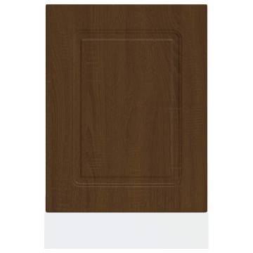 Kalmar Brown Oak Dishwasher Panel - Durable Engineered Wood