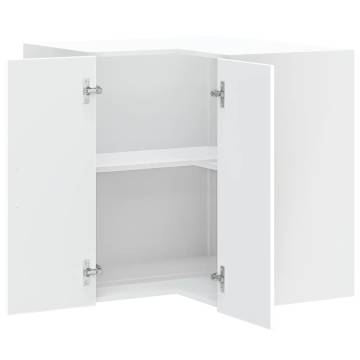 Kitchen Wall Corner Cabinet Lucca - White Engineered Wood