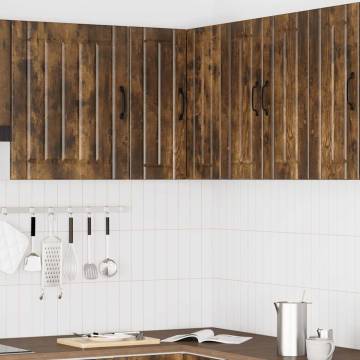 Lucca Smoked Oak Kitchen Wall Corner Cabinet | Hipomarket UK