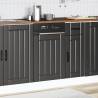 Lucca Black Engineered Wood Dishwasher Panel | HipoMarket