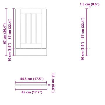 Lucca Dishwasher Panel - Old Wood Engineered Wood | HipoMarket