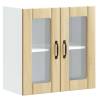 Lucca Kitchen Wall Cabinet with Glass Door - Sonoma Oak