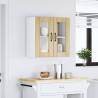 Lucca Kitchen Wall Cabinet with Glass Door - Sonoma Oak