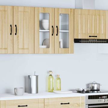 Lucca Kitchen Wall Cabinet with Glass Door - Sonoma Oak