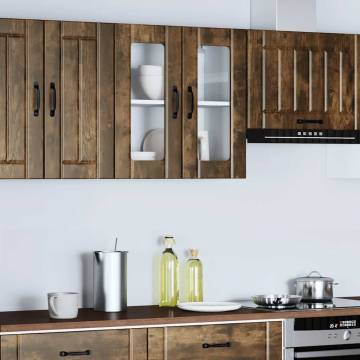 Lucca Smoked Oak Wall Cabinet | Stylish Kitchen Storage