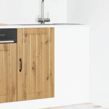 Sink Base Cabinet Lucca - Artisan Oak, Engineered Wood