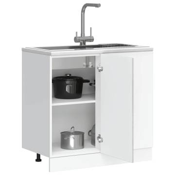 Kalmar Concrete Grey Kitchen Base Cabinet - Durable Storage Solution