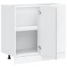 Kalmar Concrete Grey Kitchen Base Cabinet - Durable Storage Solution