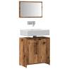  Bathroom Cabinet with Mirror Old Wood Engineered Wood Colour old wood Number of 1 Number of Pieces 2 