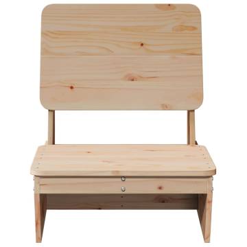 Garden Chair - Solid Pine Wood | 60x64x70.5 cm